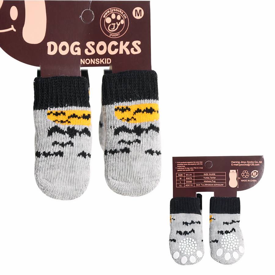 Multicolor Warm Cotton Dog Booties Cozy Pet Shoes for Small and Medium Dogs