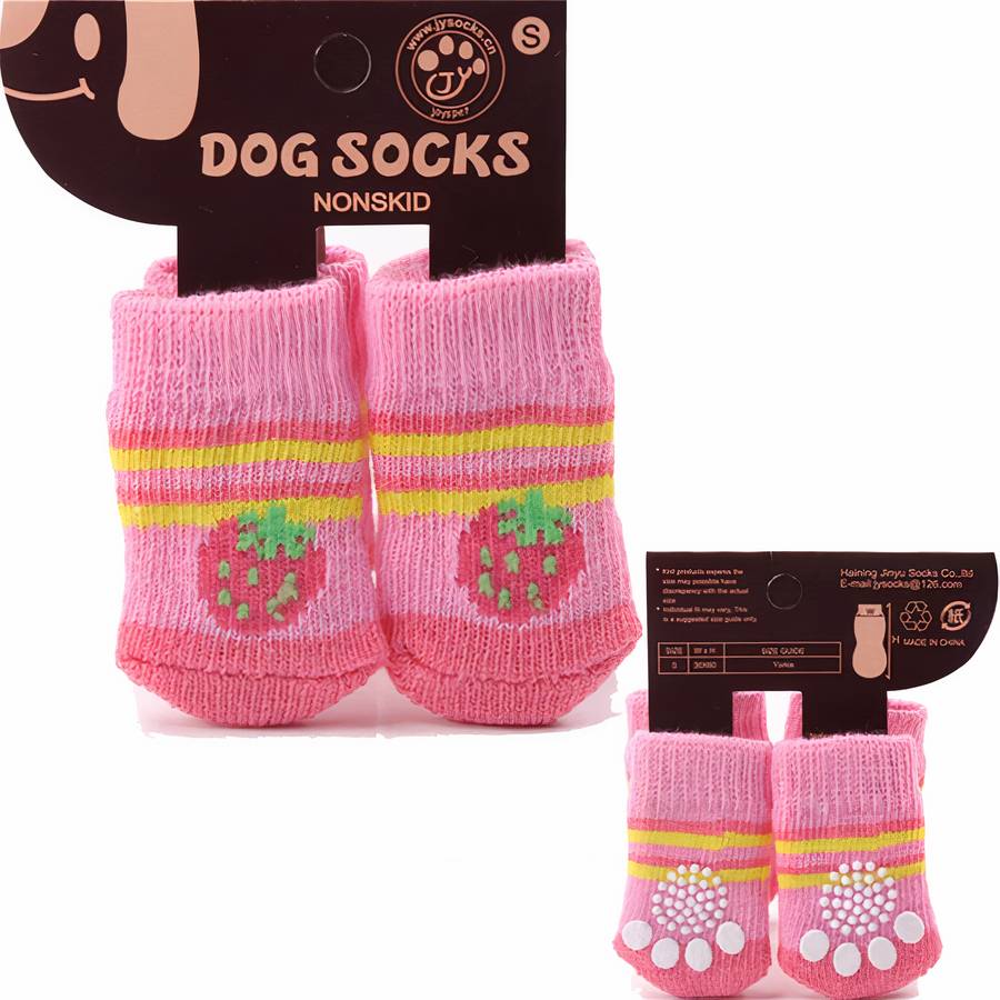 Multicolor Warm Cotton Dog Booties Cozy Pet Shoes for Small and Medium Dogs