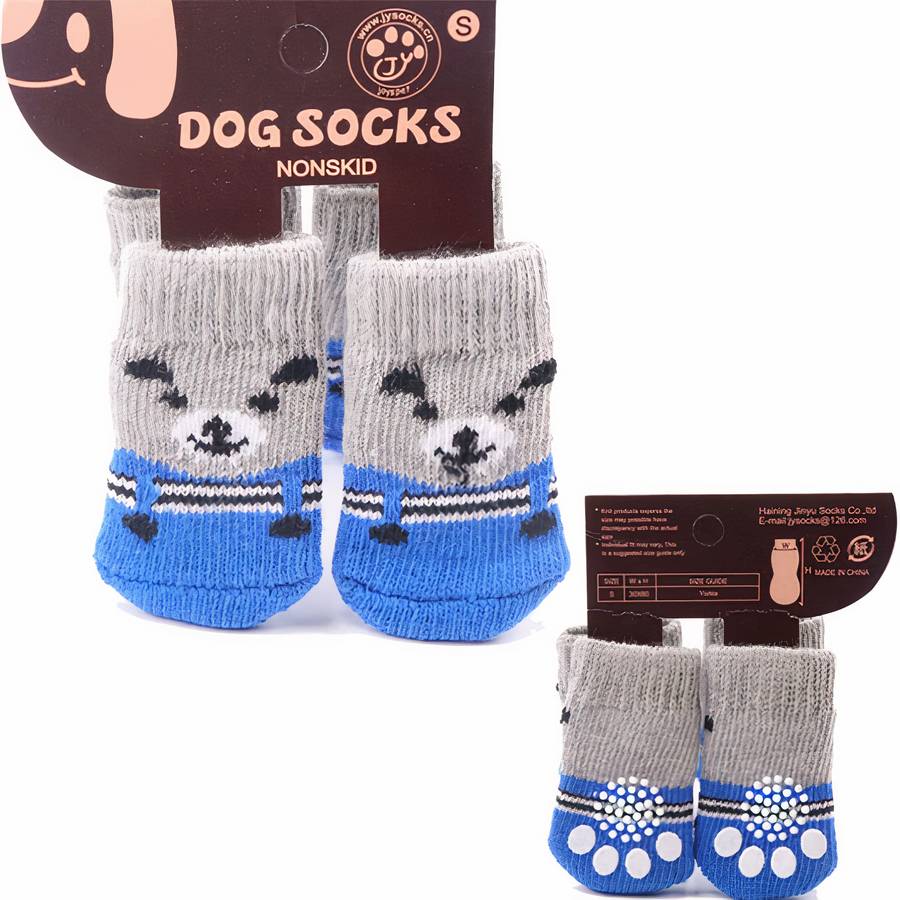 Multicolor Warm Cotton Dog Booties Cozy Pet Shoes for Small and Medium Dogs