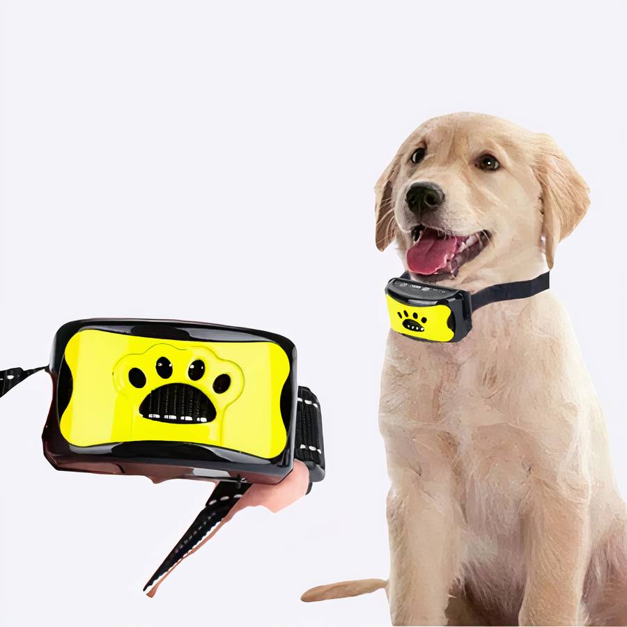 Dog Paw Pattern Anti Bark Collar Humane Bark Control Training Collar