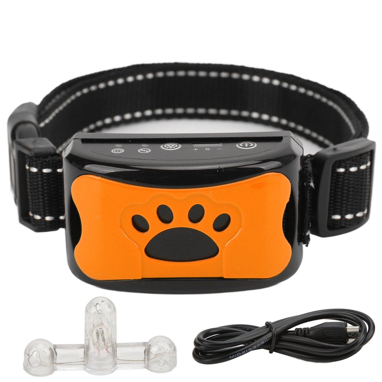 Dog Paw Pattern Anti Bark Collar Humane Bark Control Training Collar