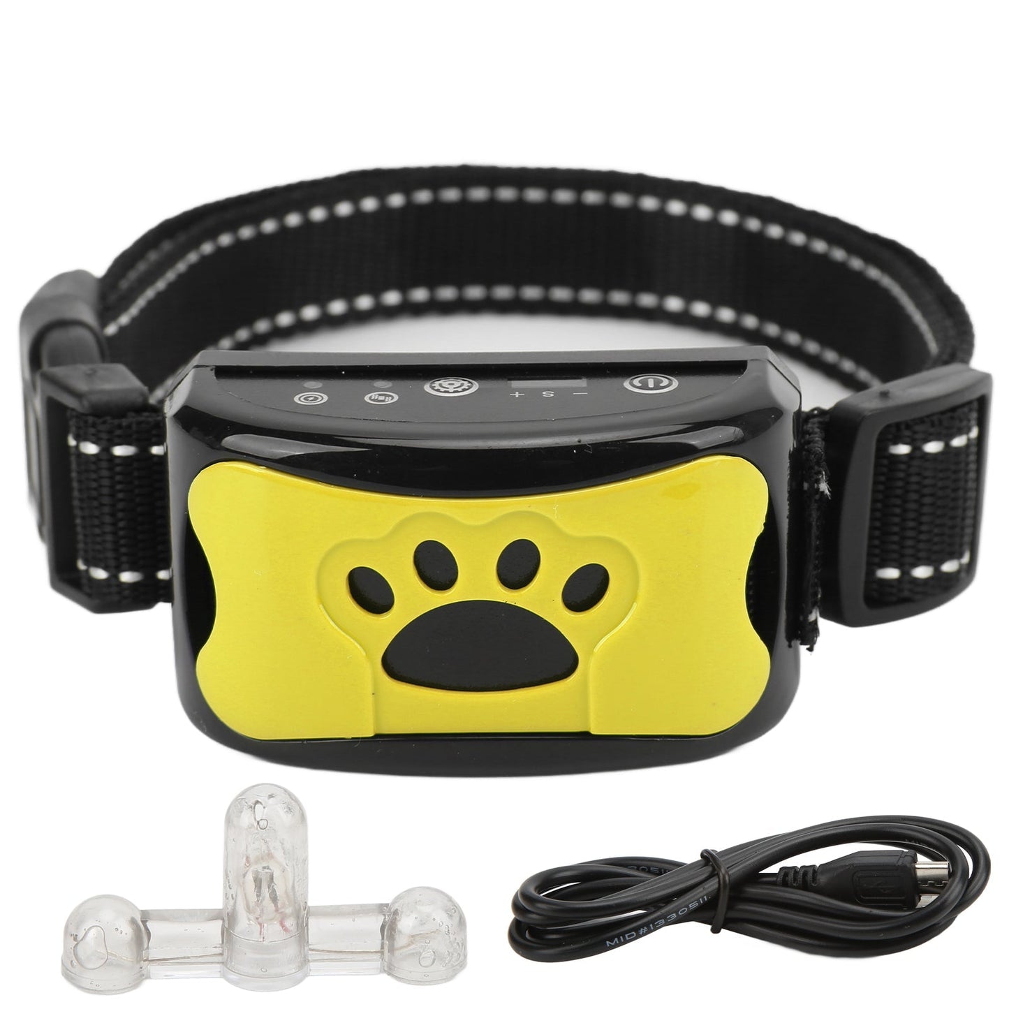 Dog Paw Pattern Anti Bark Collar Humane Bark Control Training Collar