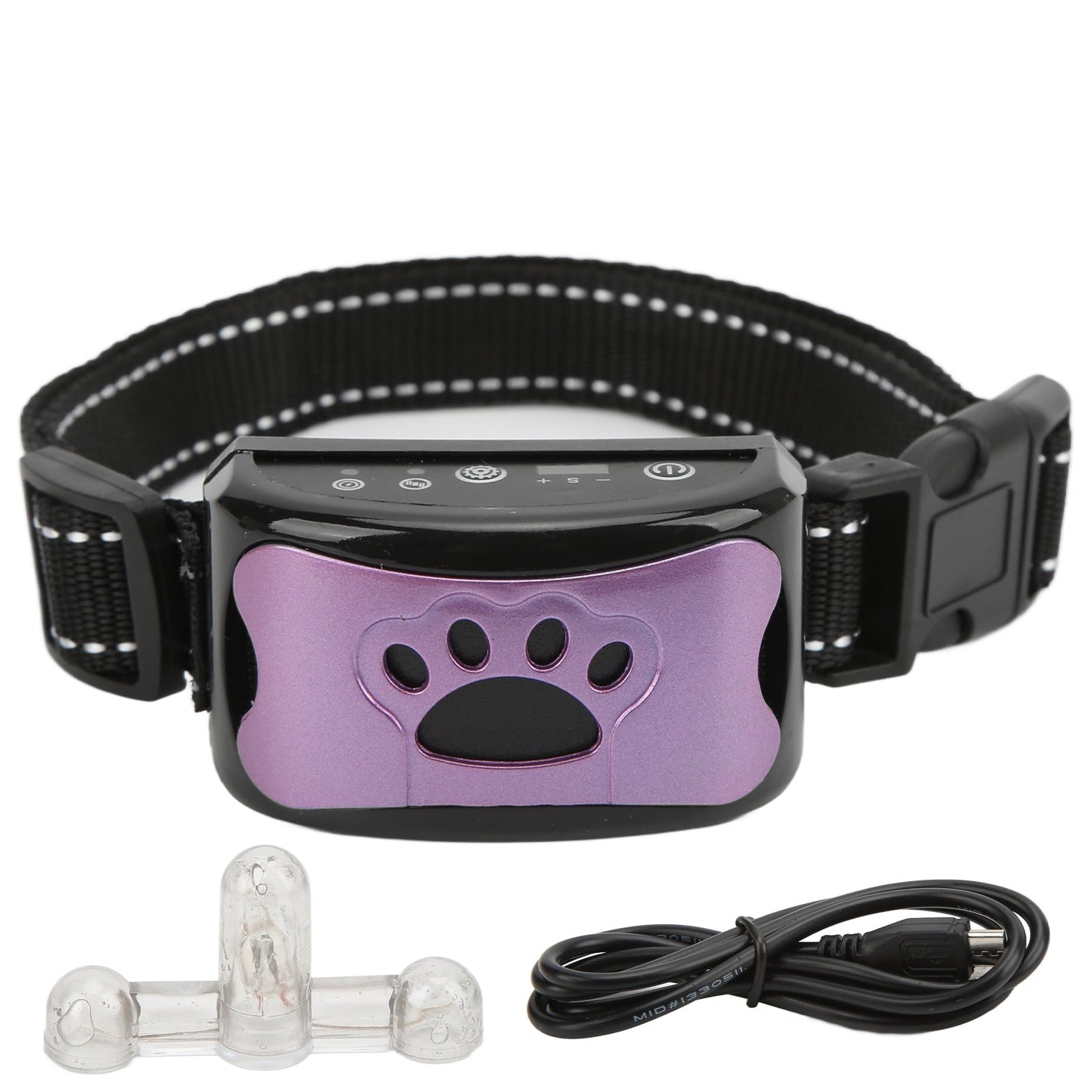 Dog Paw Pattern Anti Bark Collar Humane Bark Control Training Collar