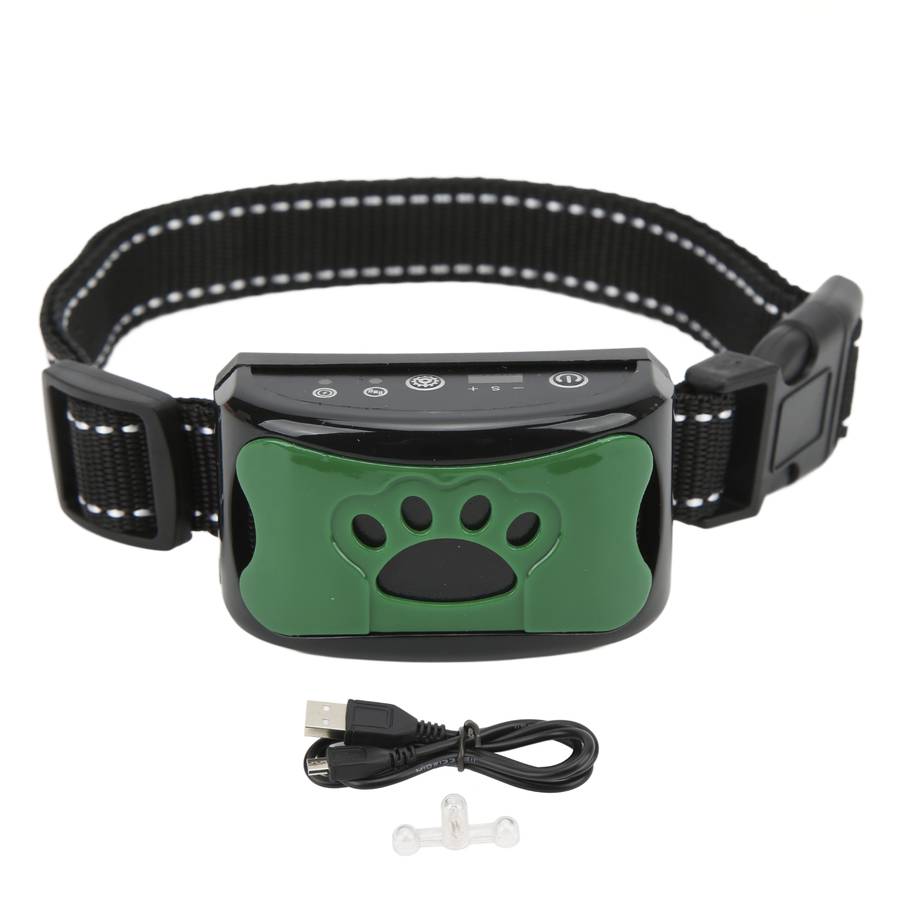 Dog Paw Pattern Anti Bark Collar Humane Bark Control Training Collar