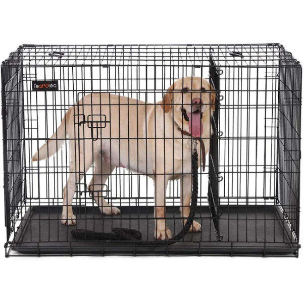 XXL Dog Crate Heavy Duty Large Wire Kennel Cage for Extra Large Dogs