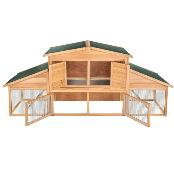 Wooden Hamster Cage for Small Rodents - 89 x 30 x 37.6 inches
