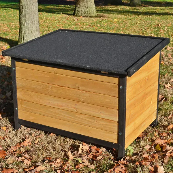 Large Outdoor Pine Wood Dog House with Opening Roof 88x31x32 Inch XL Durable Pet Shelter