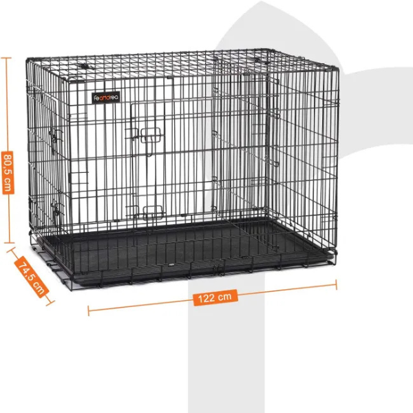 XXL Dog Crate Heavy Duty Large Wire Kennel Cage for Extra Large Dogs