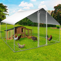Chicken Coop Run 97 Sq Ft 3x3 Ft Galvanized Steel Wire Enclosure