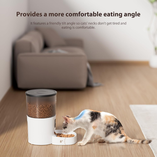 Programmable Cat Food Dispenser Automatic Dry Food Feeder for Cats