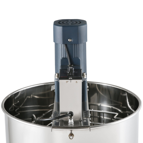 Electric Stainless Steel Honey Extractor 4-8 Frame Centrifuge Honey Separator with Lid 140W Adjustable Height Beekeeping Equipment