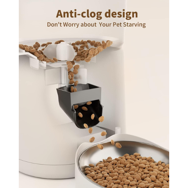 Smart Automatic Cat Feeder Connected WiFi Pet Food Dispenser for Cats