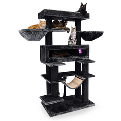 Giant XXL Cat Tree 19 Inch x 69 Inch Extra Large Cat Tower with Scratching Posts