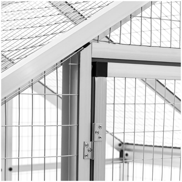 XXL Aluminum Bird Aviary 48 x 70 x 77 Inches with 63 x 24 Inch Door