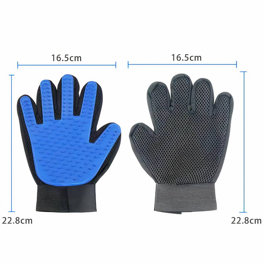 Dog Grooming and Massage Glove Soft Deshedding Brush Pet Hair Remover