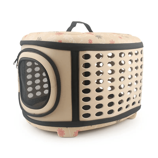 Semi-Rigid Pet Carrier Bag for Dogs and Cats Traveling Tote