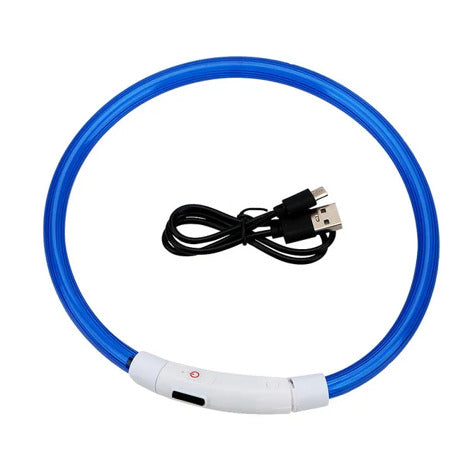 LED Dog Collar Light Up Waterproof Rechargeable Safety Collar for Night Walking