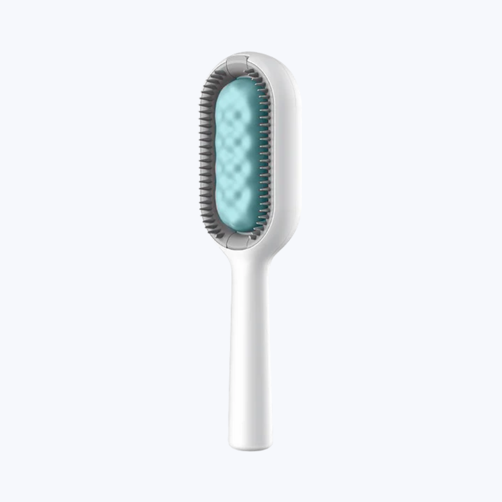 Double-Sided Cat Grooming Brush Soft and Firm Bristles for Shedding Control