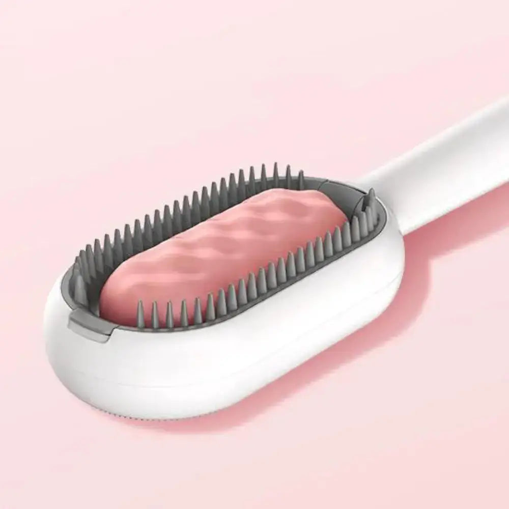 Double-Sided Cat Grooming Brush Soft and Firm Bristles for Shedding Control