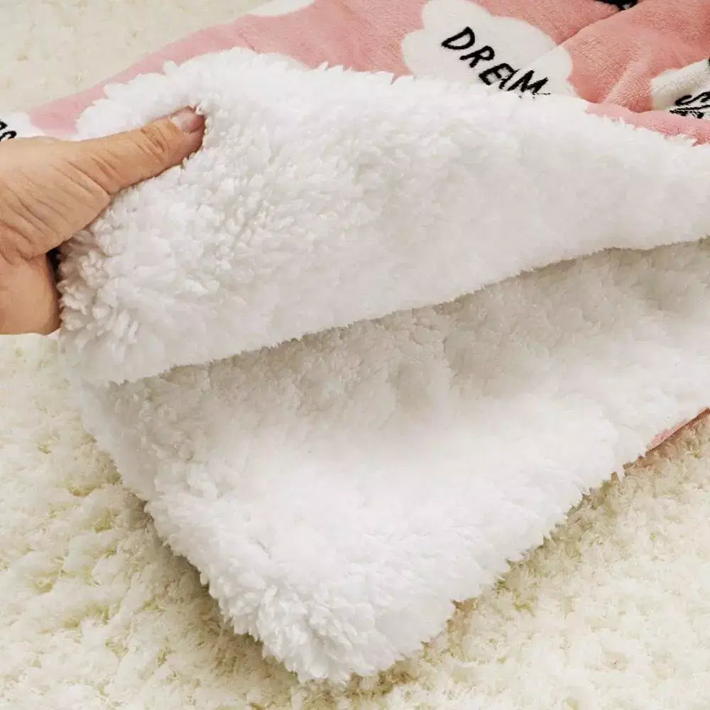 Cat Blanket Cozy Soft Warm Cover for Cats Pet Bedding