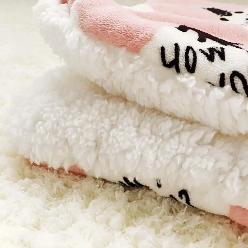Cat Blanket Cozy Soft Warm Cover for Cats Pet Bedding