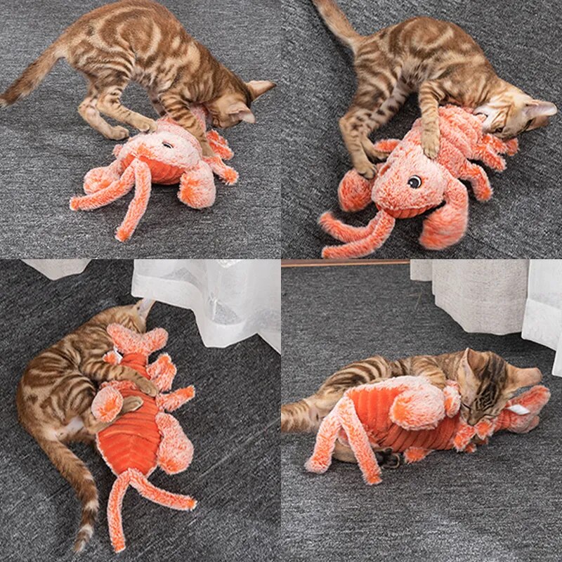 Interactive Pet Toy Crawfish Chew Toy for Dogs Cats