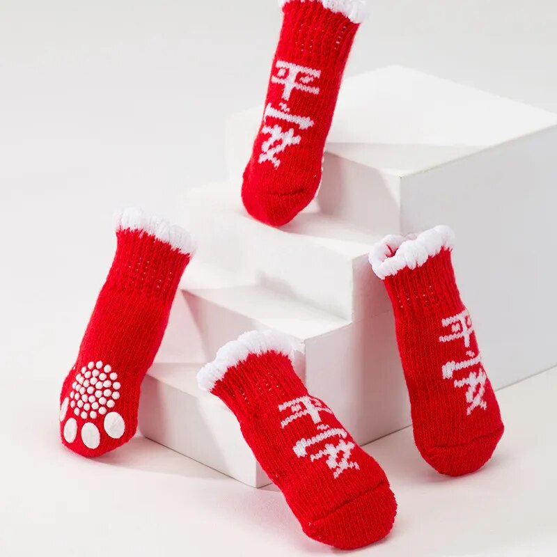 Dog Socks Non Slip Grip Paw Protectors Japanese Style