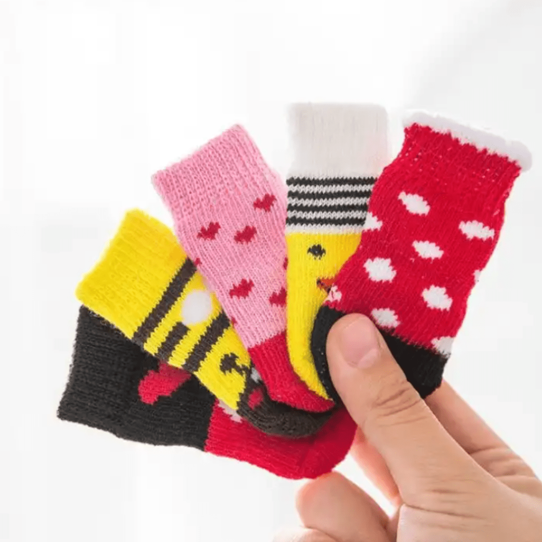Christmas Dog Socks Holiday Pet Socks Festive Dog Socks
