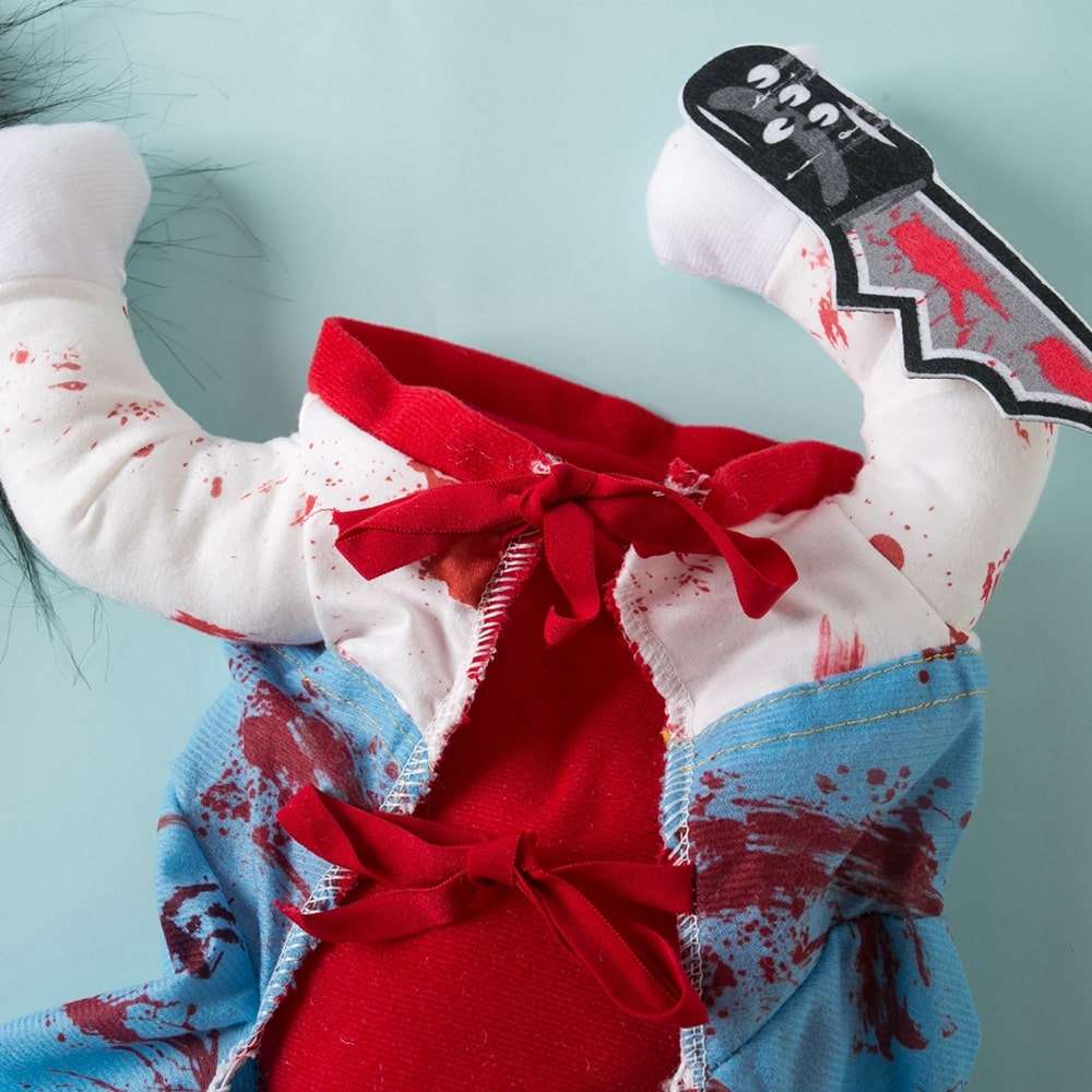 Chucky Costume for Cats and Dogs Halloween Pet Outfit