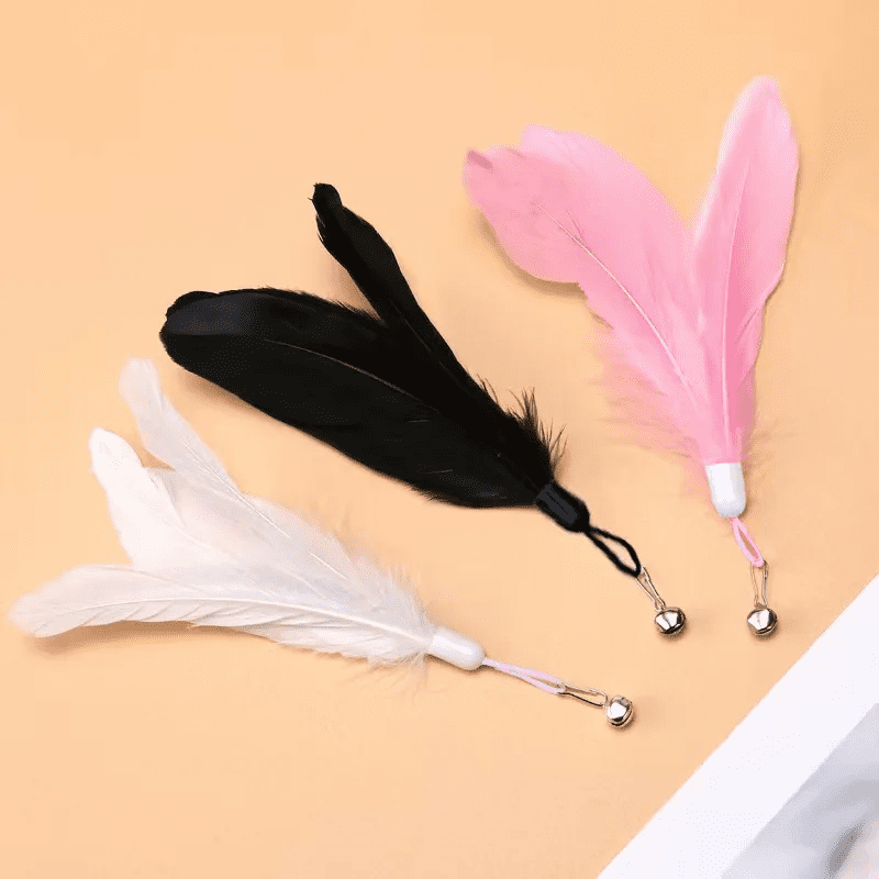 Cat Fishing Rod Toy with Suction Cup Interactive Cat Teaser Toy