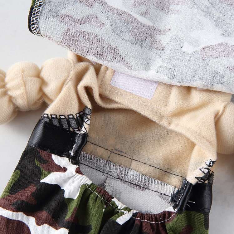Military Costume for Dogs and Cats Pet Camouflage Outfit