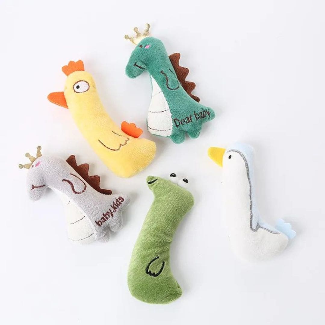 Mini Plush Cat Toys Cute Small Soft Catnip Stuffed Animals for Cats
