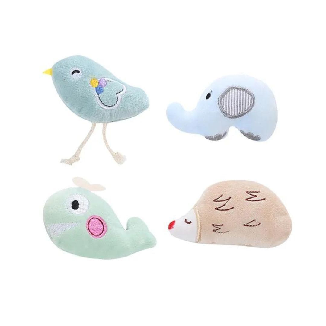 Mini Plush Cat Toys Cute Small Soft Catnip Stuffed Animals for Cats