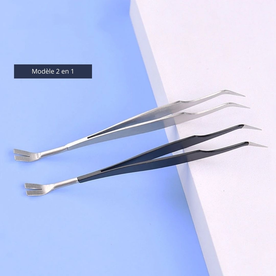 2-in-1 Tick Removal Tool for Dogs and Cats Pet Grooming Kit