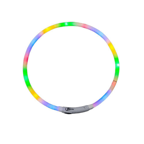 LED Dog Collar Light Up Waterproof Rechargeable Safety Collar for Night Walking