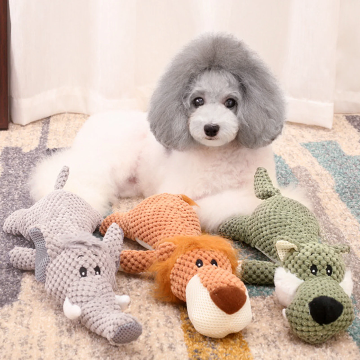Ribbed Plush Sound Toy for Kids