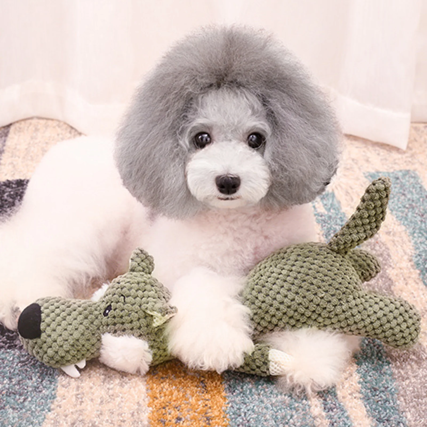 Ribbed Plush Sound Toy for Kids
