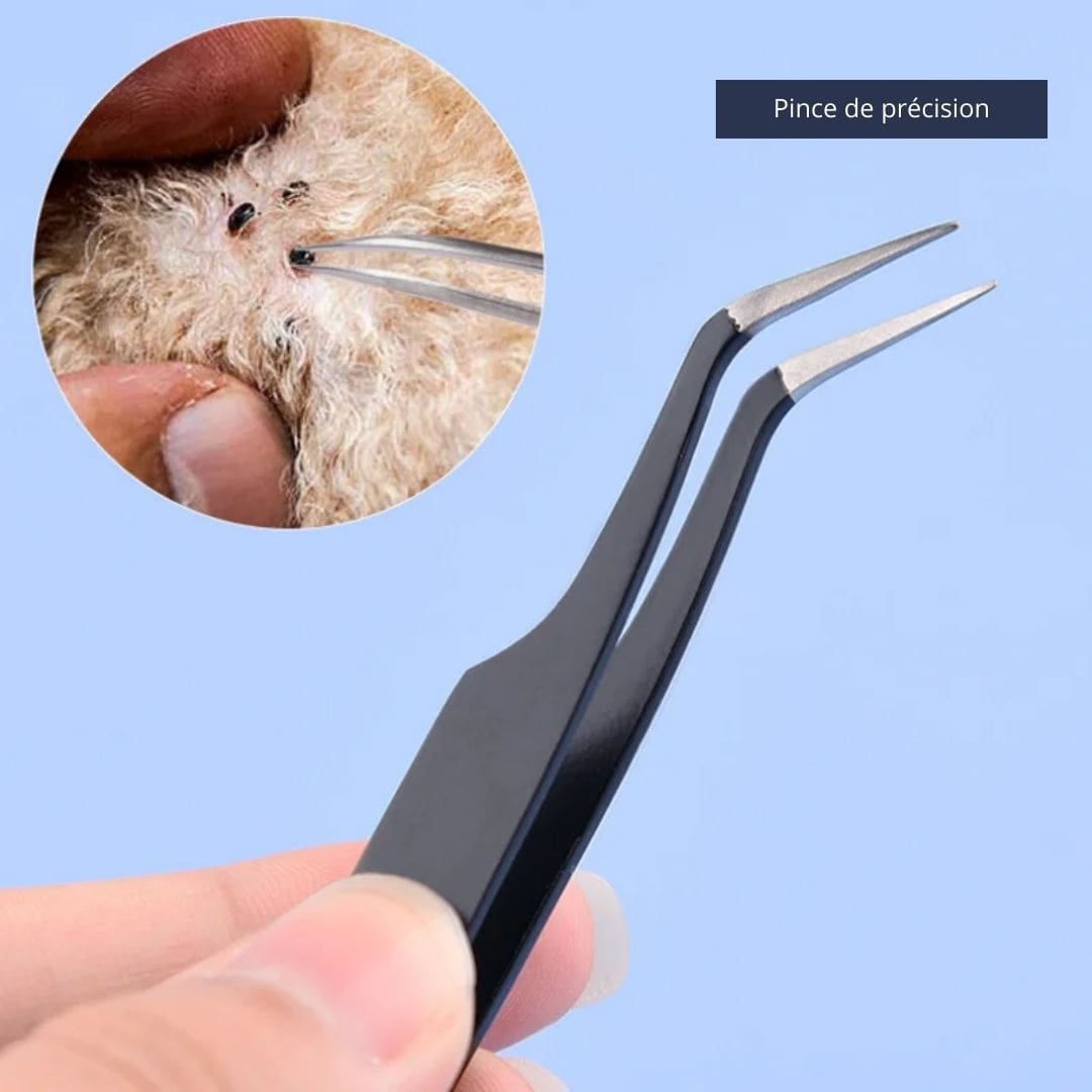 2-in-1 Tick Removal Tool for Dogs and Cats Pet Grooming Kit