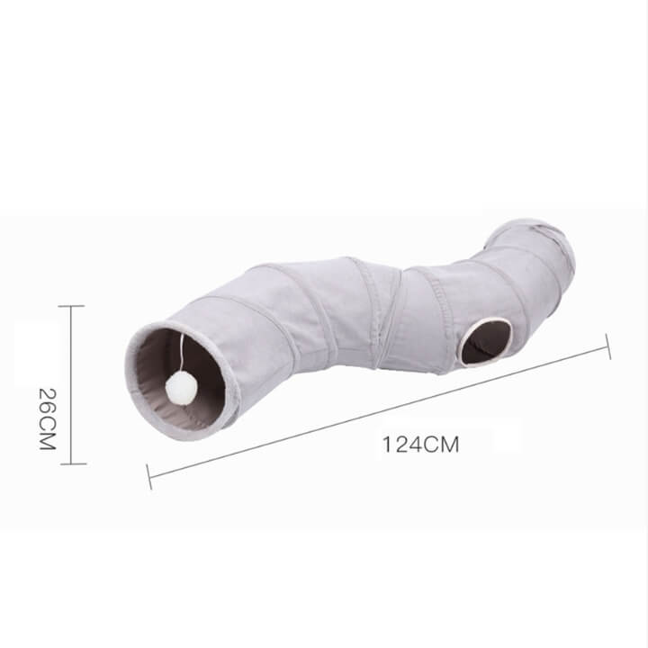 Large Cat Tunnel Toy with Interactive Play Features
