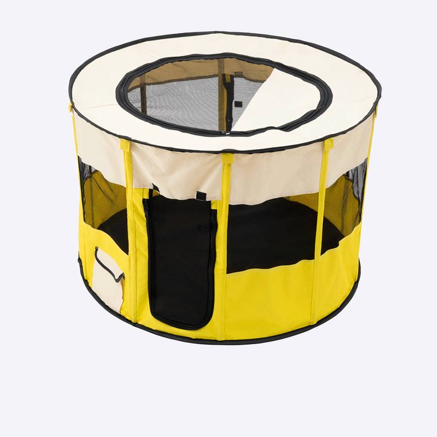 Portable Foldable Breathable Round Dog Playpen