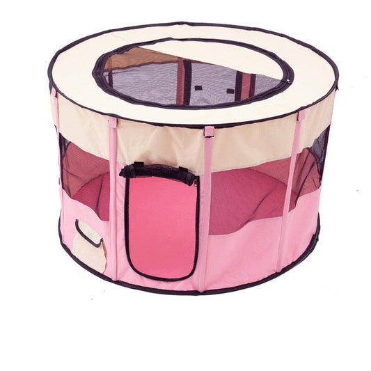 Portable Foldable Breathable Round Dog Playpen