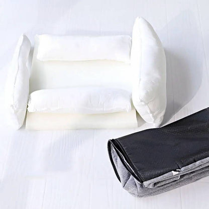 Soft Fluffy Hair Dog Couch Plush Pet Sofa Bed