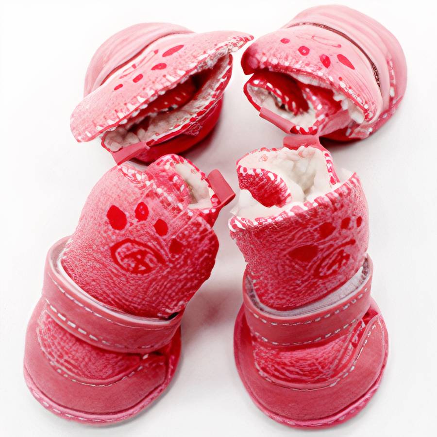 Suede Snow Boots for Small Dogs Waterproof Non Slip Winter Dog Shoes