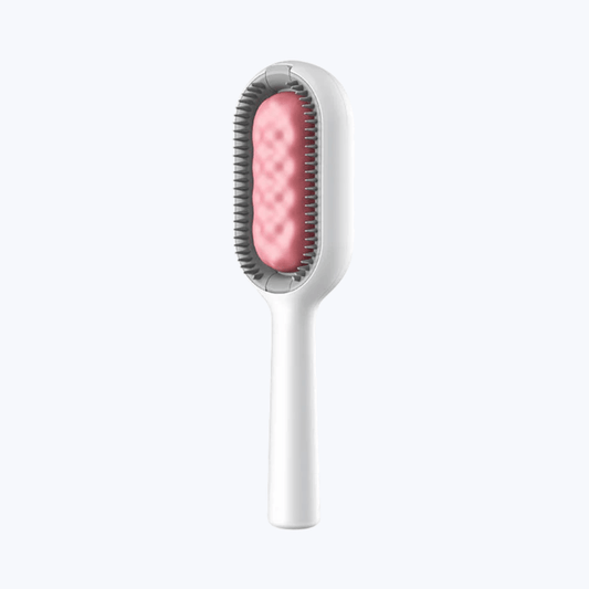 Double-Sided Cat Grooming Brush Soft and Firm Bristles for Shedding Control