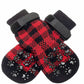 Non slip dog socks with grippy soles for slippery floors
