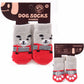 Multicolor Cotton Dog Booties Comfortable Soft Pet Socks For Small Medium Dogs