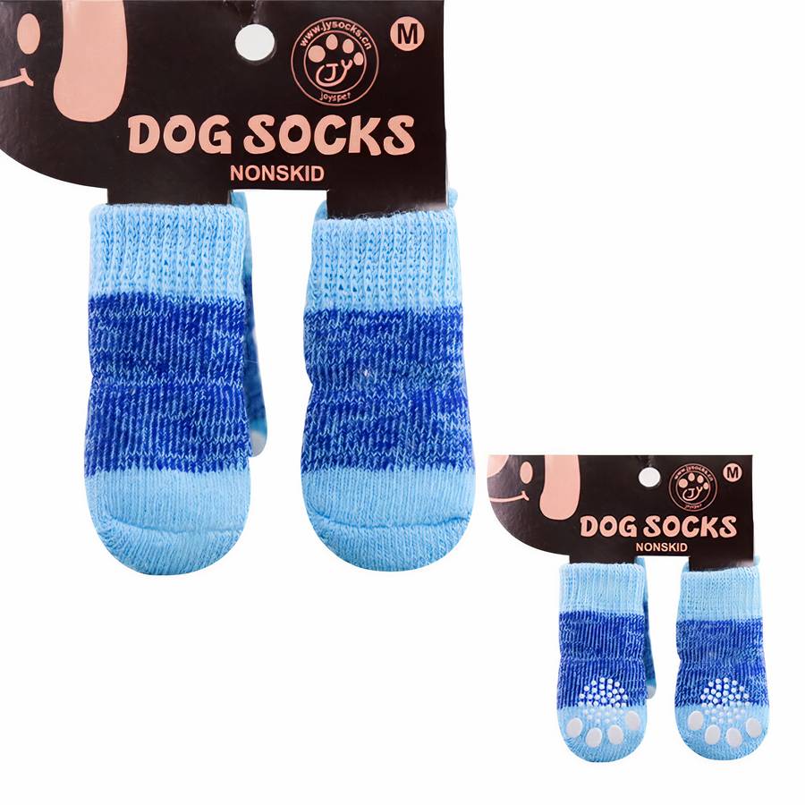Multicolor Cotton Dog Booties Comfortable Soft Pet Socks For Small Medium Dogs
