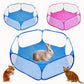 Foldable Dog Gate Pet Playpen Indoor Outdoor Fence Barrier