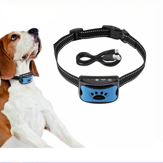 Dog Paw Pattern Anti Bark Collar Humane Bark Control Training Collar