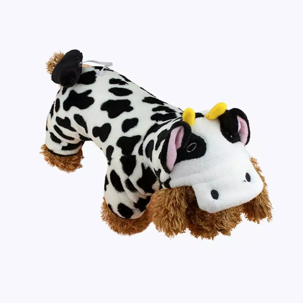Cow Print Cat Hoodie Costume for Kids and Adults Animal Onesie Pajamas